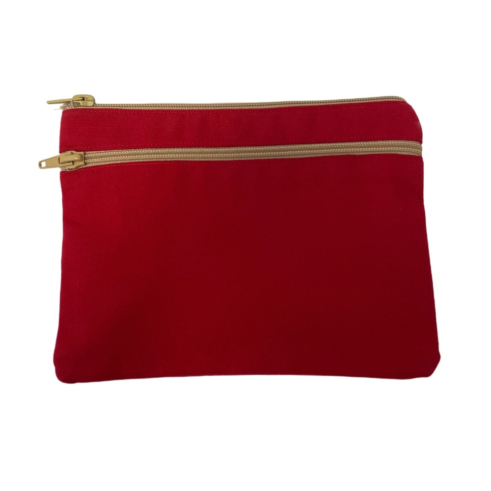 NWOT American Apparel Red Zippered Pouch
